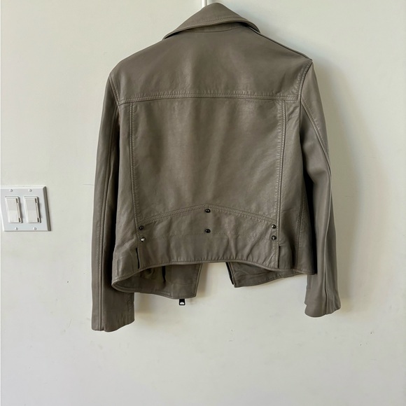 All saints Removable shearling leather jacket - Picture 4 of 13